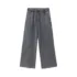 C-1258 High Street Spliced Raw Hem Washed Leisure Pants