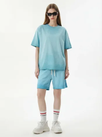 C-HL1237+1238 Heavyweight Washed Vintage Casual Two-Piece Set