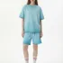 C-HL1237+1238 Heavyweight Washed Vintage Casual Two-Piece Set