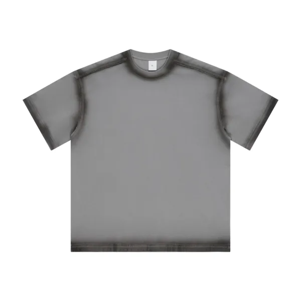 C-HL1234 Spray-Dyed Washed Distressed T-Shirt