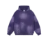 C-HL1223 Monkey Spray Faded Irregular Eroded Heavy Distressed Hoodie