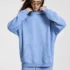 C-HL23807 Fleece-Lined Thickened Loose-Fit Hooded Sweatshirt