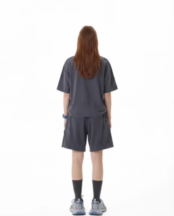 4d0c0a51 C-S26009 + S26008 Retro Striped Washed Co-ord Set