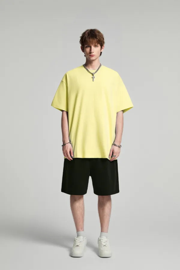 C-HL6612 Basic Short Sleeve T-Shirt in FOG Color