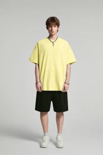 C-HL6612 Basic Short Sleeve T-Shirt in FOG Color 275GSM