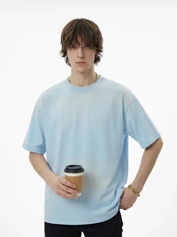 C-HL6610 Spray Monkey Wash Distressed T-Shirt