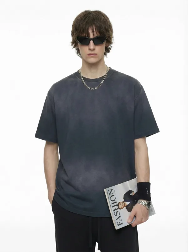 C-HL6610 Spray Monkey Wash Distressed T-Shirt