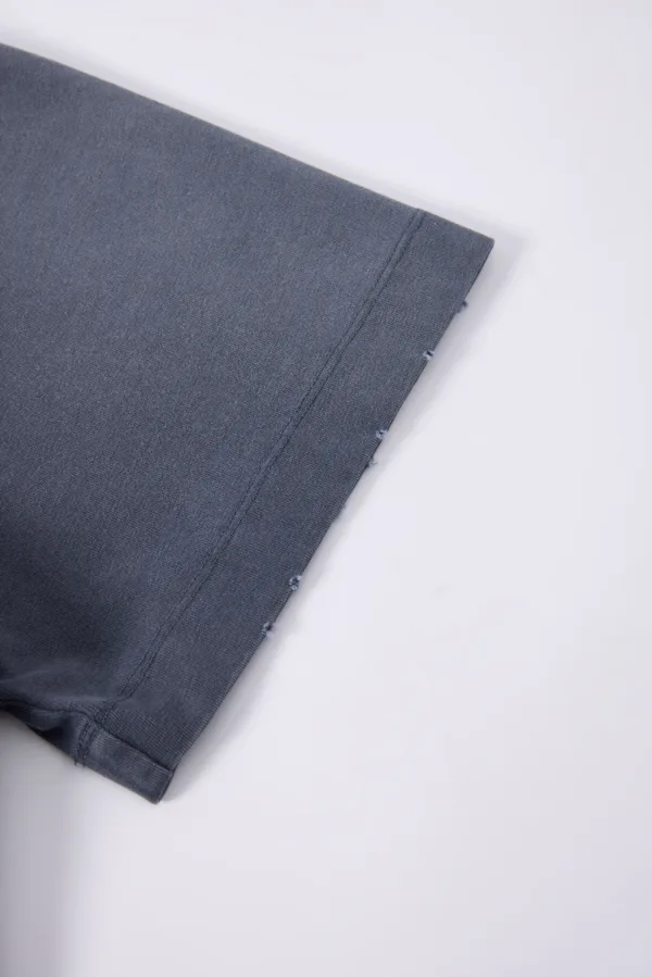 C-K1160 Washed Shoulder Distressed T-Shirt