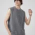 C-HL2424 Distressed Batik Raw Edge Tank Top 230GSM