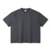 C-S26005 Vintage Washed Crew Neck Rivet T-Shirt