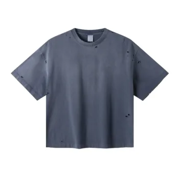 C-K1160 Washed Shoulder Distressed 305GSM T-Shirt