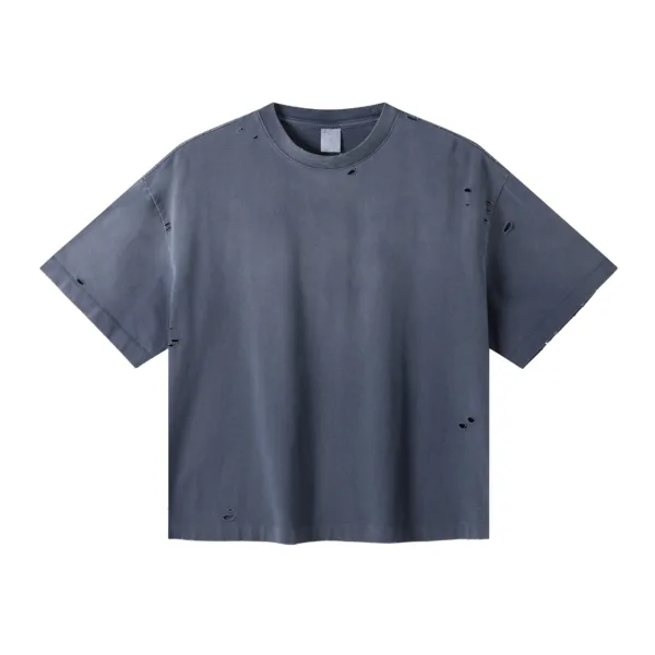 C-K1160 Washed Shoulder Distressed T-Shirt
