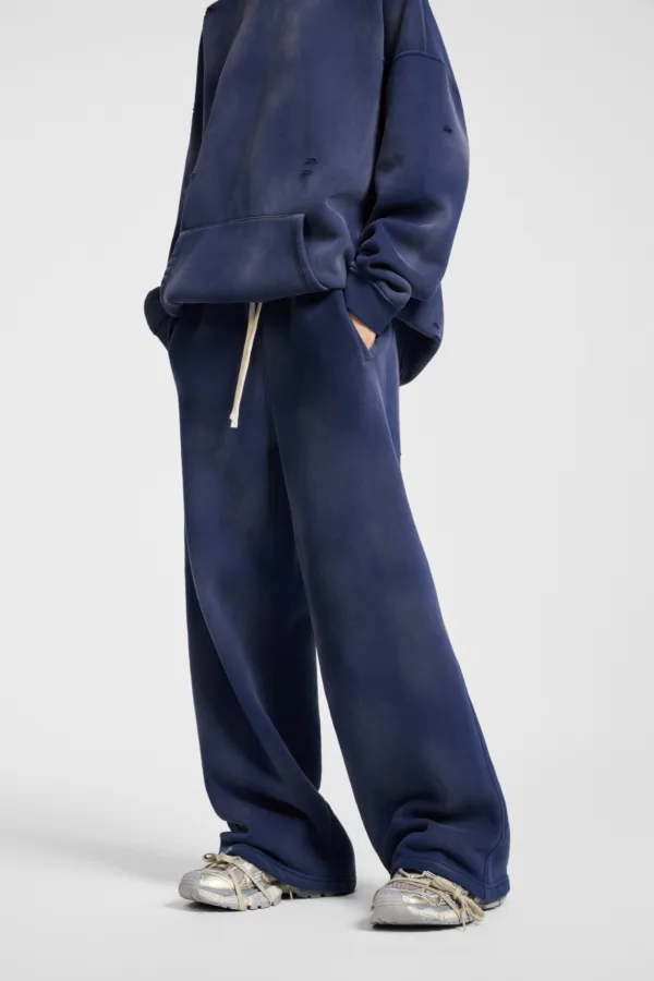 C-1236 Distressed Ripped Washed Baggy Sweatpants