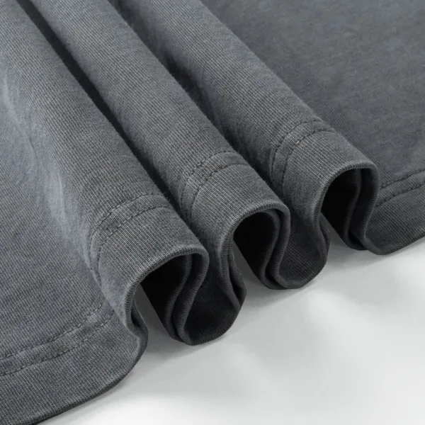 C-S26005 Vintage Washed Crew Neck Rivet T-Shirt