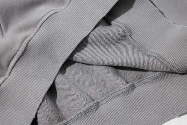 C-1255 Distressed Rivet Patchwork Pocket Hoodie