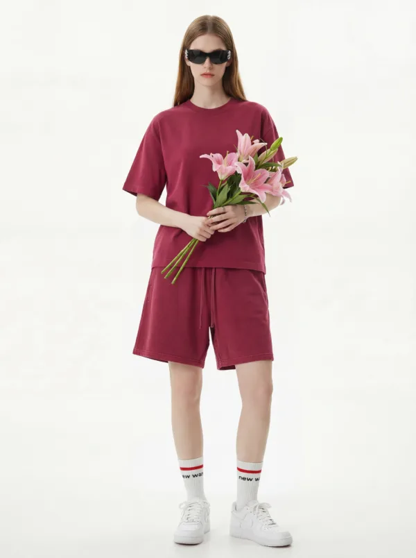 C-K1158 + K1159 Heavyweight Vintage Washed Relaxed Casual Set