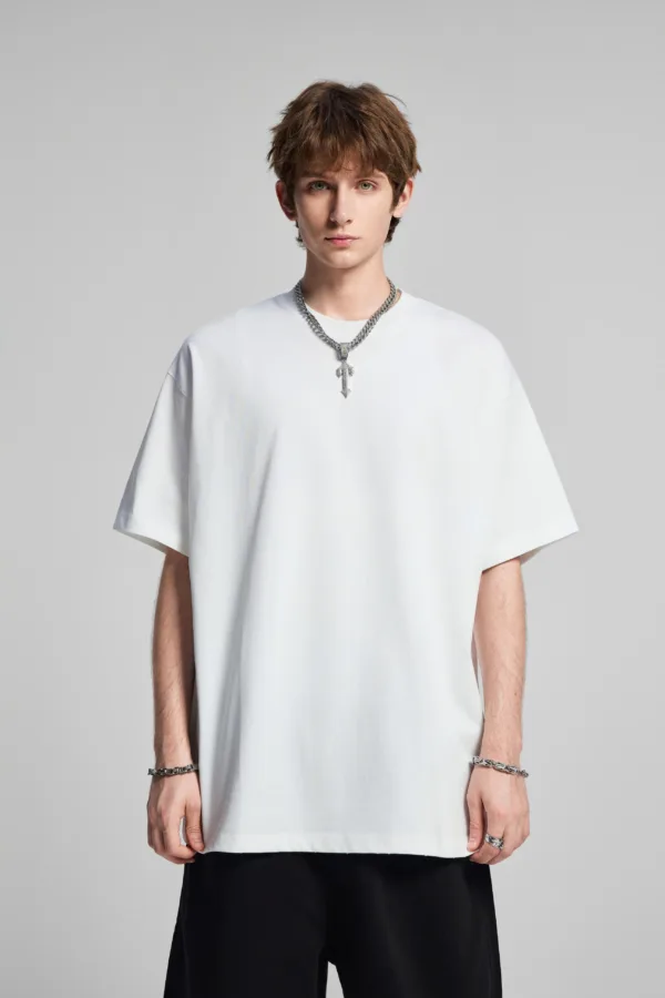 C-HL6612 Basic Short Sleeve T-Shirt in FOG Color