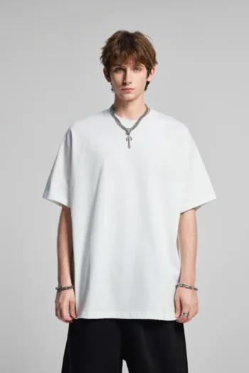 C-HL6612 Basic Short Sleeve T-Shirt in FOG Color 275GSM