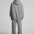 C-1305 + C-1306 Pigment Wash Stir-Fried Snowflake Vintage Distressed Fleece Hoodie Two-Piece Set