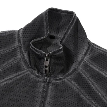 C-2049 + C-3225 Mesh Vintage Washed Fleece Hoodie Two-Piece Set