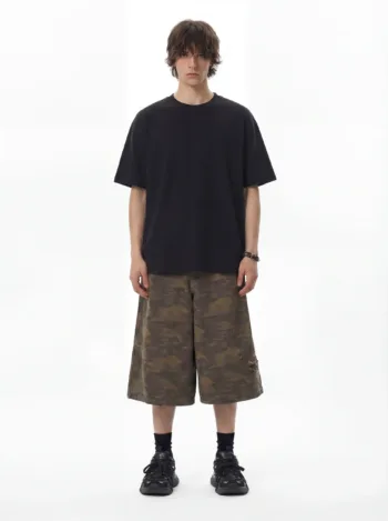 C-7603 Heavyweight Waffle Knit Short Sleeve 330GSM T-Shirt