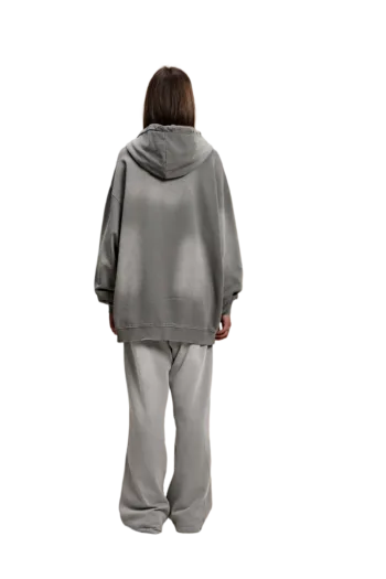 C-HL1223 Monkey Spray Faded Irregular Eroded Heavy Distressed Hoodie