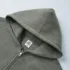 C-HL23805 Fleece-Lined Thickened Loose-Fit Zip-Up Hooded Sweatshirt
