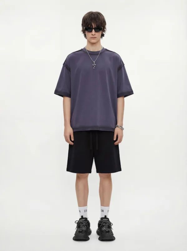 C-HL1234 Spray-Dyed Washed Distressed T-Shirt