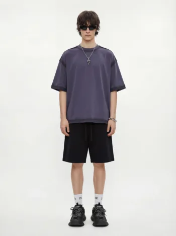 C-HL1234 Spray-Dyed Washed Distressed 250GSM T-Shirt