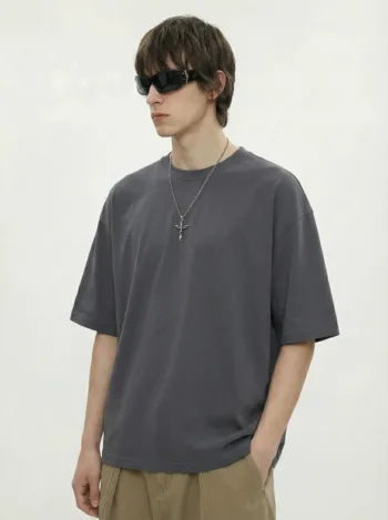 C-HL6601 Earthy Tone 16-Color FOG Drop Shoulder Short  305GSM Sleeve Tee