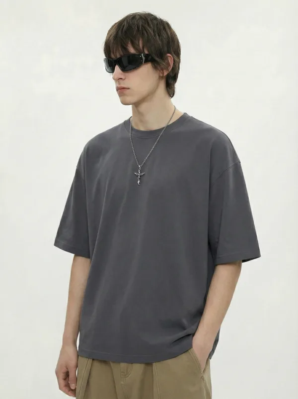 C-HL6601 Earthy Tone 16-Color FOG Drop Shoulder Short Sleeve Tee