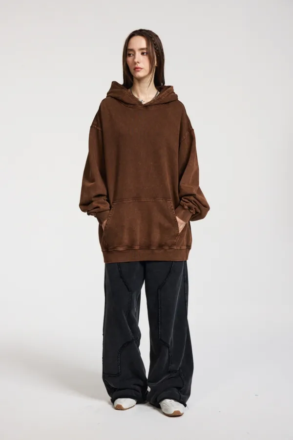 C-HL1215 High Street Heavyweight Batik Washed Vintage Hoodie