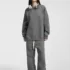 C-HL23803 Fleece-Lined Thickened Loose Crewneck Sweatshirt