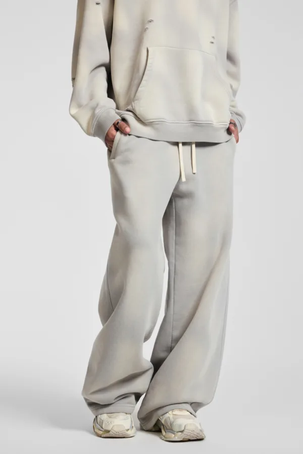C-1236 Distressed Ripped Washed Baggy Sweatpants