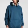 C-HL23807 Fleece-Lined Thickened Loose-Fit Hooded Sweatshirt