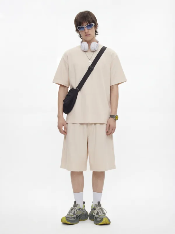 C-7603 Heavyweight Waffle Knit Short Sleeve T-Shirt