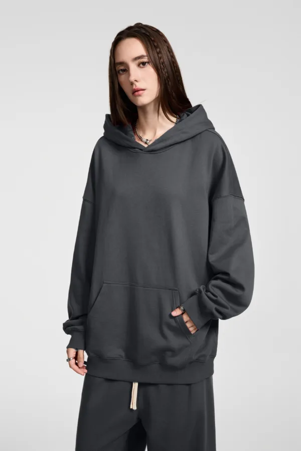 C-HL23839 Heavyweight High-Quality French Terry Hooded Sweatshirt