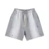 C-HL7709 Ripped Monkey Wash Shorts