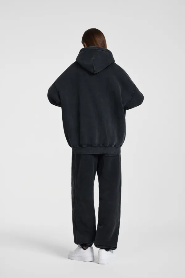 C-HL1216 Batik Washed Vintage Fleece Double-Zip Sweatshirt