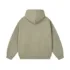 C-HL23805 Fleece-Lined Thickened Loose-Fit Zip-Up Hooded Sweatshirt