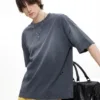 C-K1160 Washed Shoulder Distressed T-Shirt