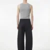 C-S26010 Multi-Pocket Wide-Leg Woven Cargo Trousers