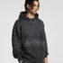 C-HL23819 Distressed Paint Splatter Fleece-Lined Hooded Sweatshirt