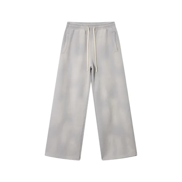 C-1236 Distressed Ripped Washed Baggy Sweatpants