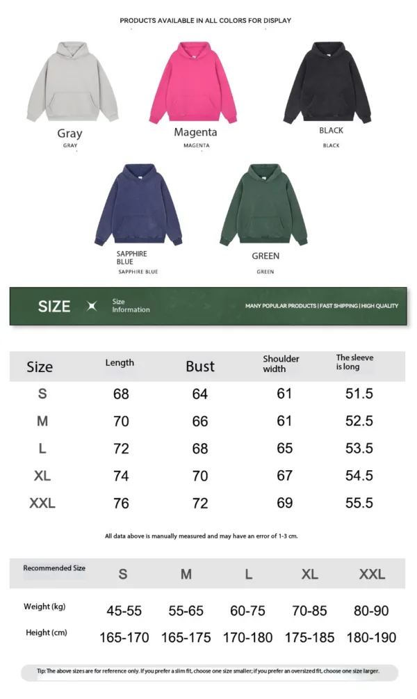 C-23842 + C-23843 Batik Wash Vintage Distressed Fleece Hoodie Two-Piece Set