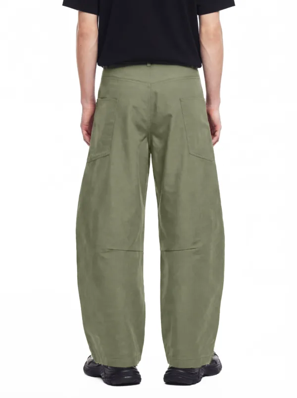 C-S26010 Multi-Pocket Wide-Leg Woven Cargo Trousers