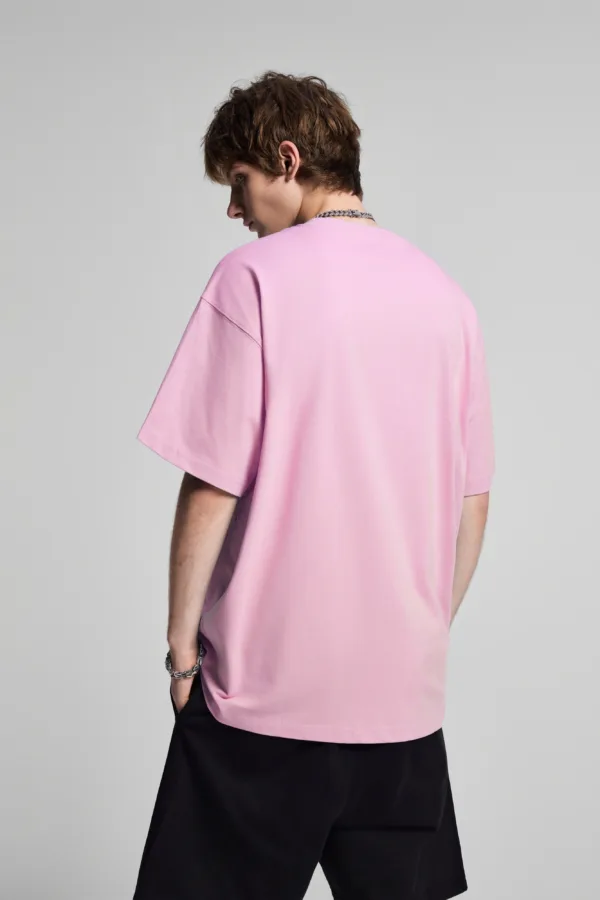 C-HL6612 Basic Short Sleeve T-Shirt in FOG Color