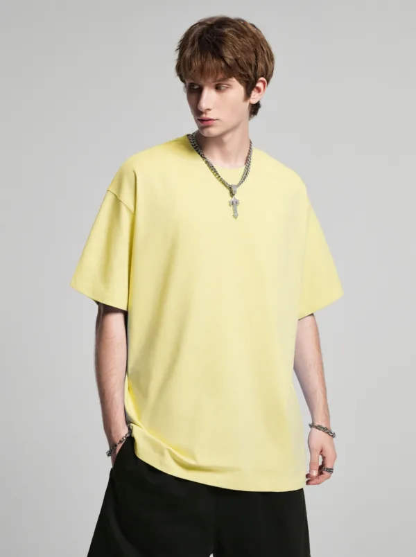 C-HL6612 Basic Short Sleeve T-Shirt in FOG Color