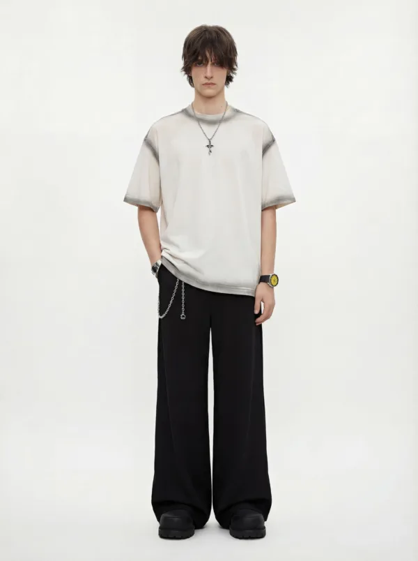 C-HL1234 Spray-Dyed Washed Distressed T-Shirt