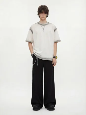 C-HL1234 Spray-Dyed Washed Distressed 250GSM T-Shirt